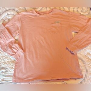 Dutch Bros Pink Graphic Dutch Luv (Mens) SZ M Long Sleeve Valentine Back Graphic